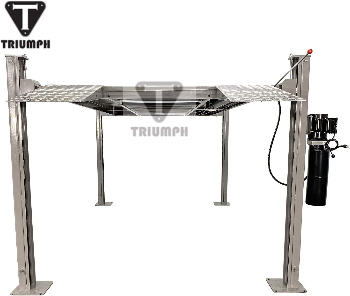 TRIUMPH NSS-8 Four-Post Car Lift – 8,000 lb Capacity, Storage & Service Lift, 93" Drive-Through, 110V Power