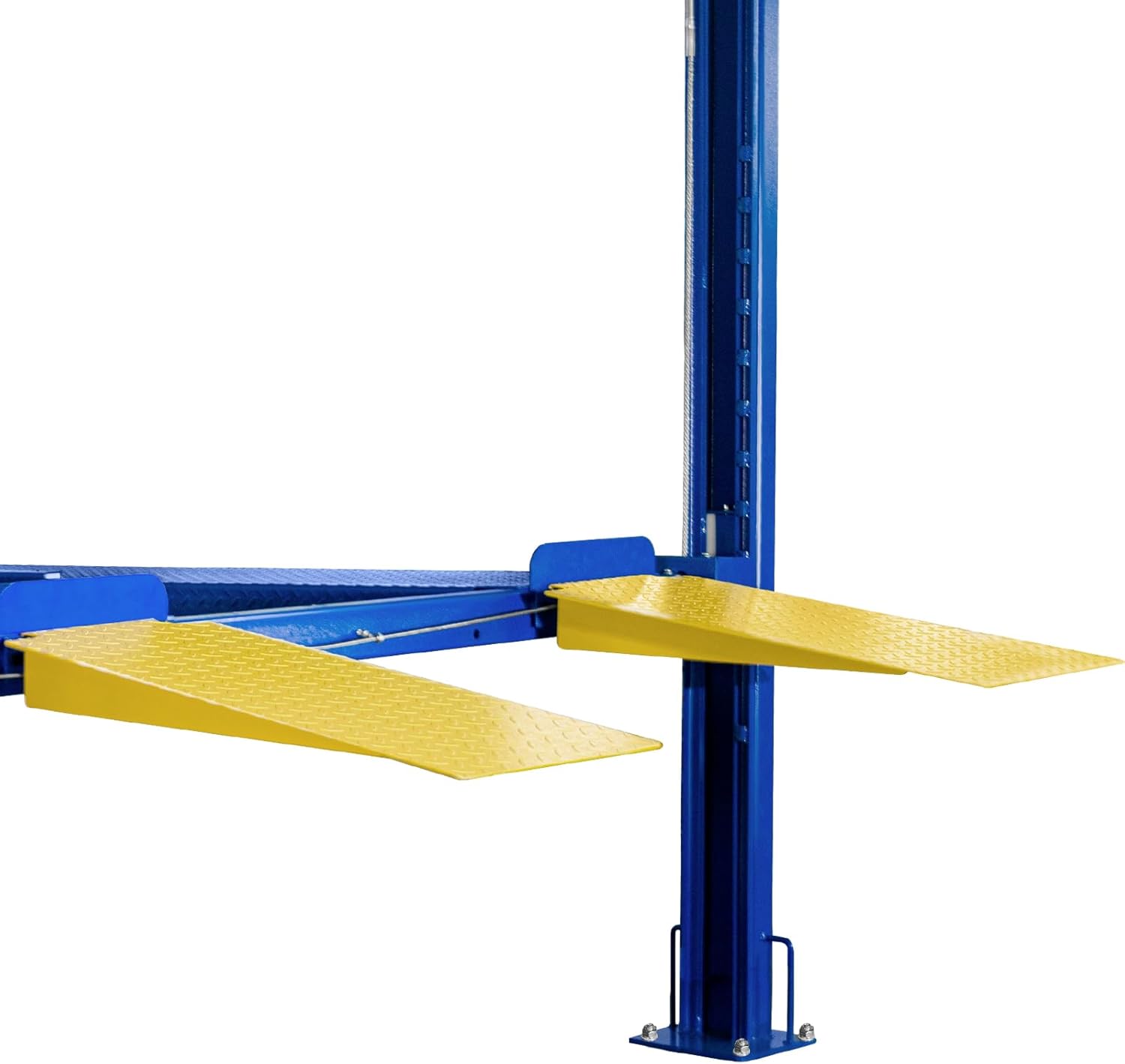 WEIZE 4-Post Car Lift – 8,500 lb Capacity, Hydraulic Parking & Service Lift with Caster Kit, Drip Trays & Jack Tray (110V)