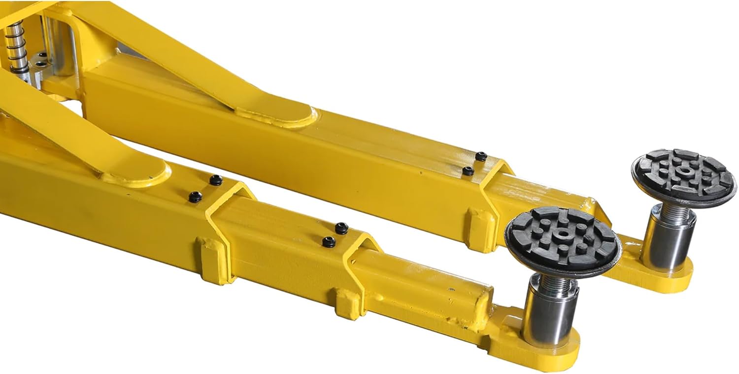 APlusLift HW-10KOH-A 2-Post Car Lift – 10,000 lb Capacity, Overhead Clear Floor, CE Certified with Combo Arms & 3-Year Warranty