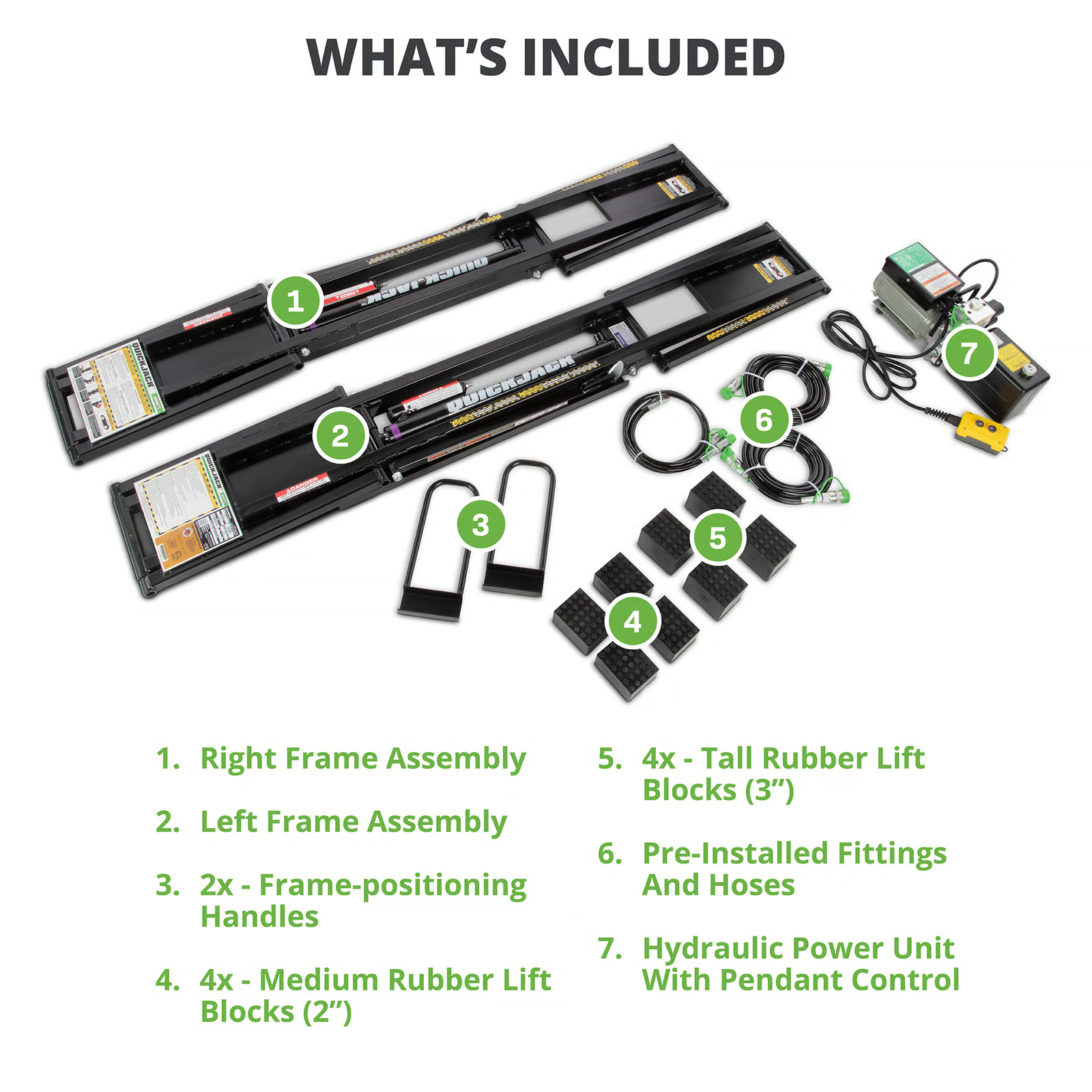 QuickJack 6000TL Portable Car Lift – 6,000 lb Capacity, 24" Max Lift, Reinforced Frame & Upgraded Hydraulics (110V)