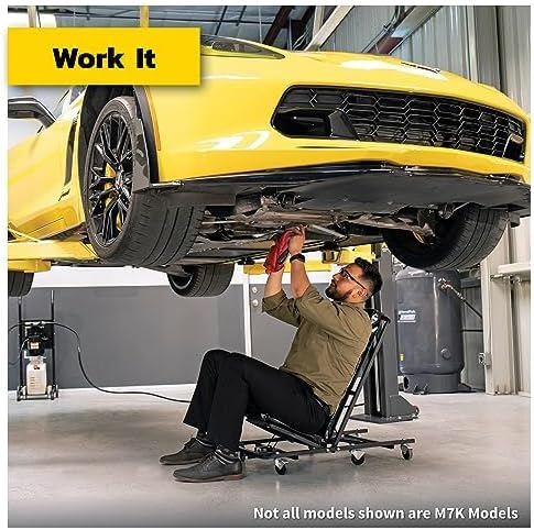 MaxJax M7K Portable 2-Post Car Lift – 7,000 lb Capacity, Quick-Disconnect Hydraulics, BendPak Certified