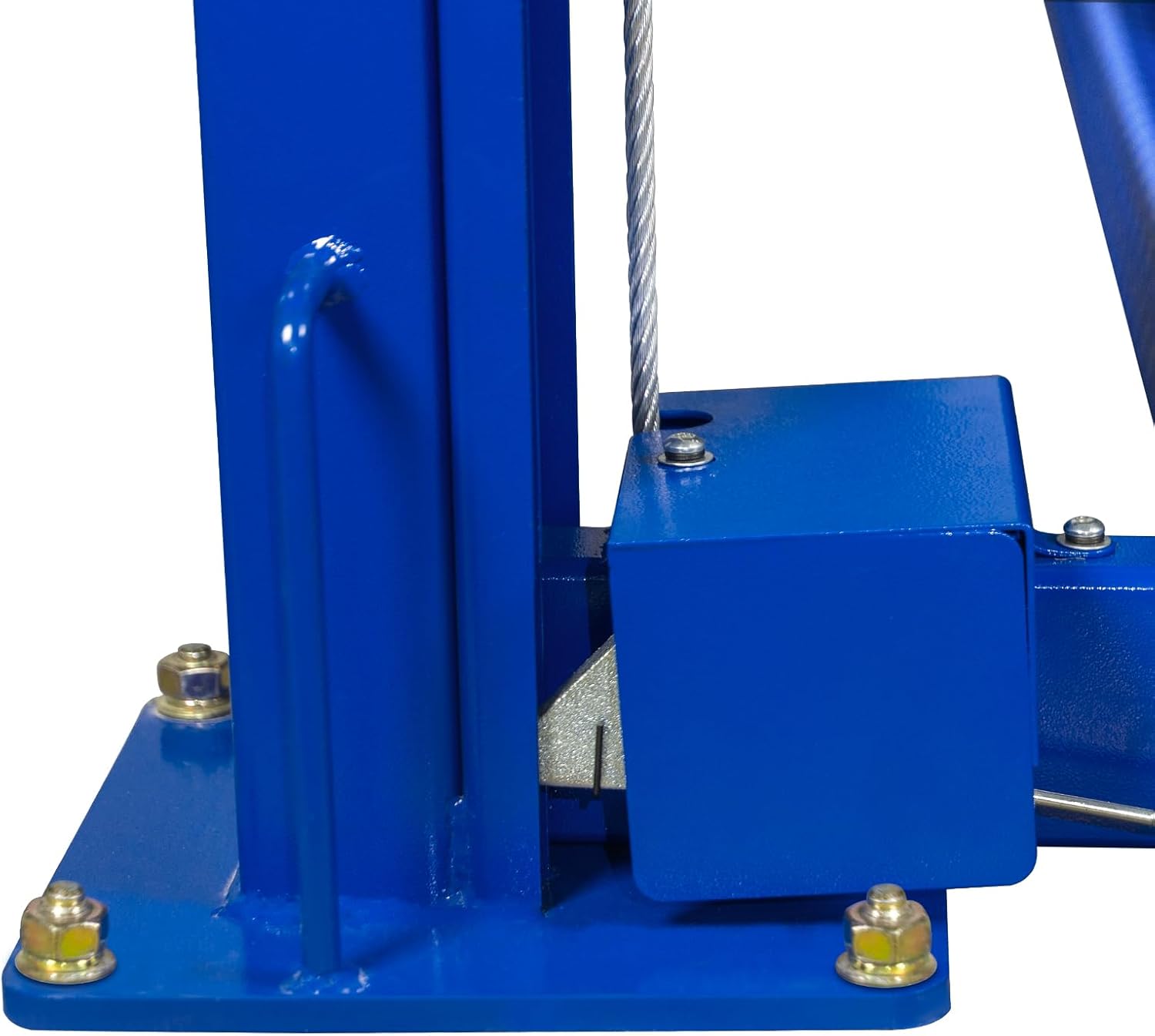WEIZE 4-Post Car Lift – 8,500 lb Capacity, Hydraulic Parking & Service Lift with Caster Kit, Drip Trays & Jack Tray (110V)