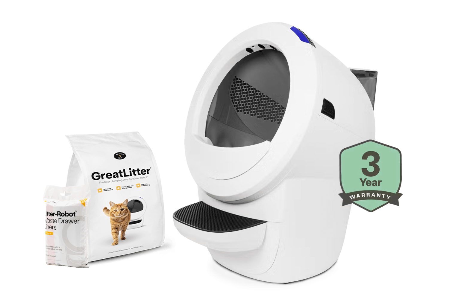 Litter-Robot 4 LitterHopper® Bundle | Auto-Refill & 3-Year Warranty | Whisker
