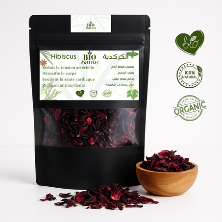 🌺 الكركديه الطبيعي – Hibiscus Naturel