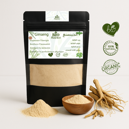 🌿 الجينسنغ الطبيعي – Ginseng Naturel