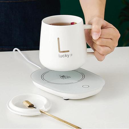 Smart Cup for Warming Drinks - White\ كوب التسخين الذكي الكهربائي