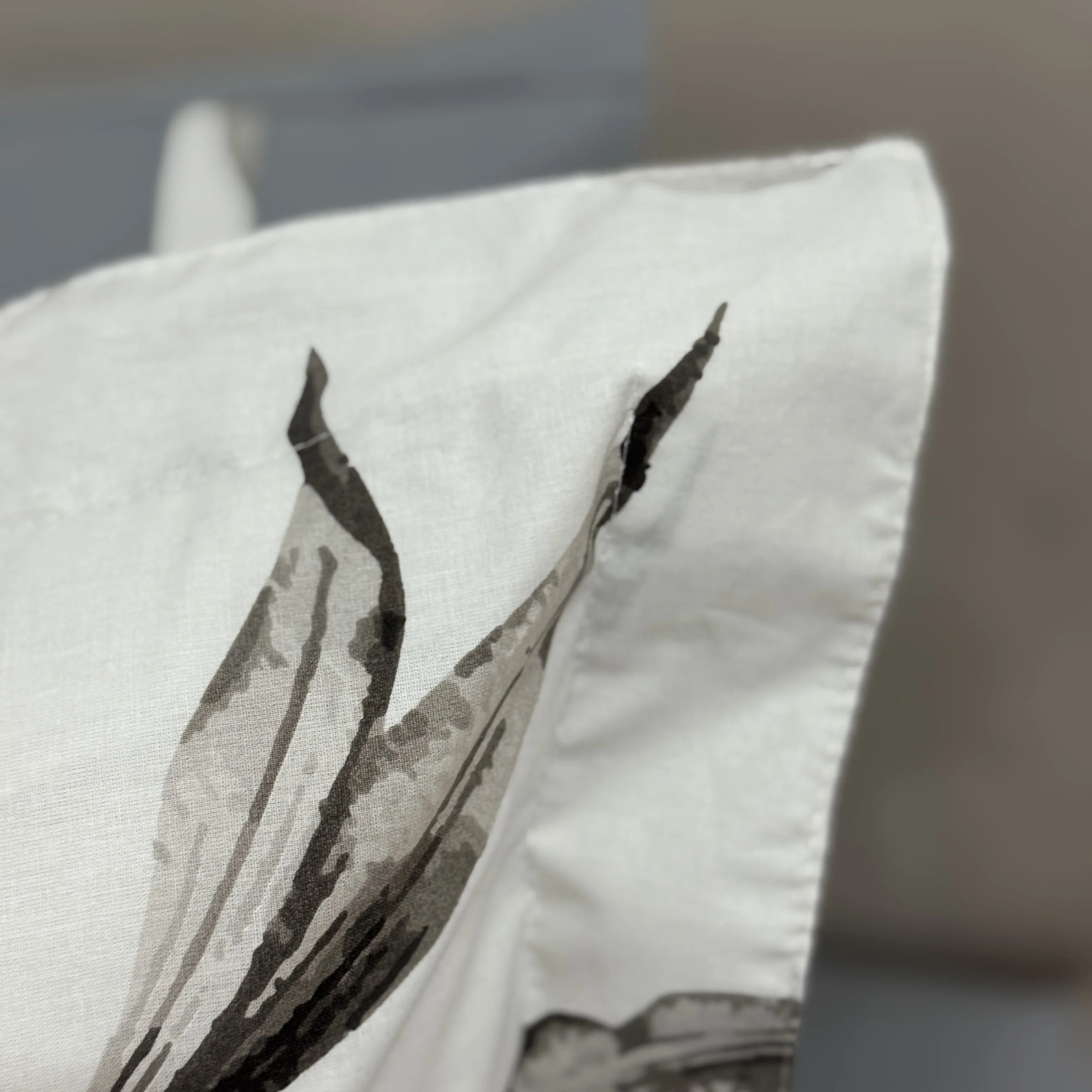 Parure de lit "Silver Leaf" 100% coton Oeko-Tex - 1 place