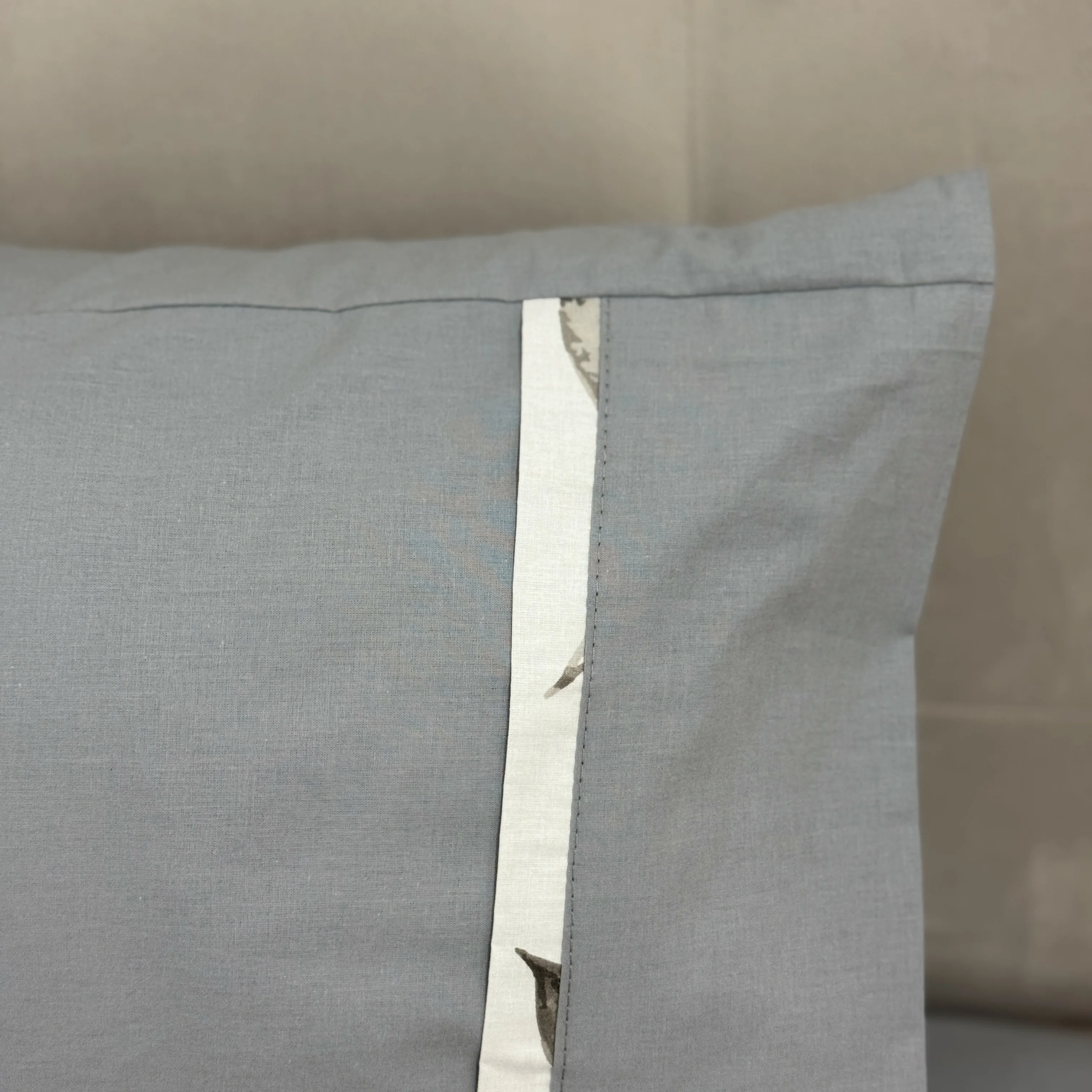 Parure de lit "Silver Leaf" 100% coton Oeko-Tex - 1 place