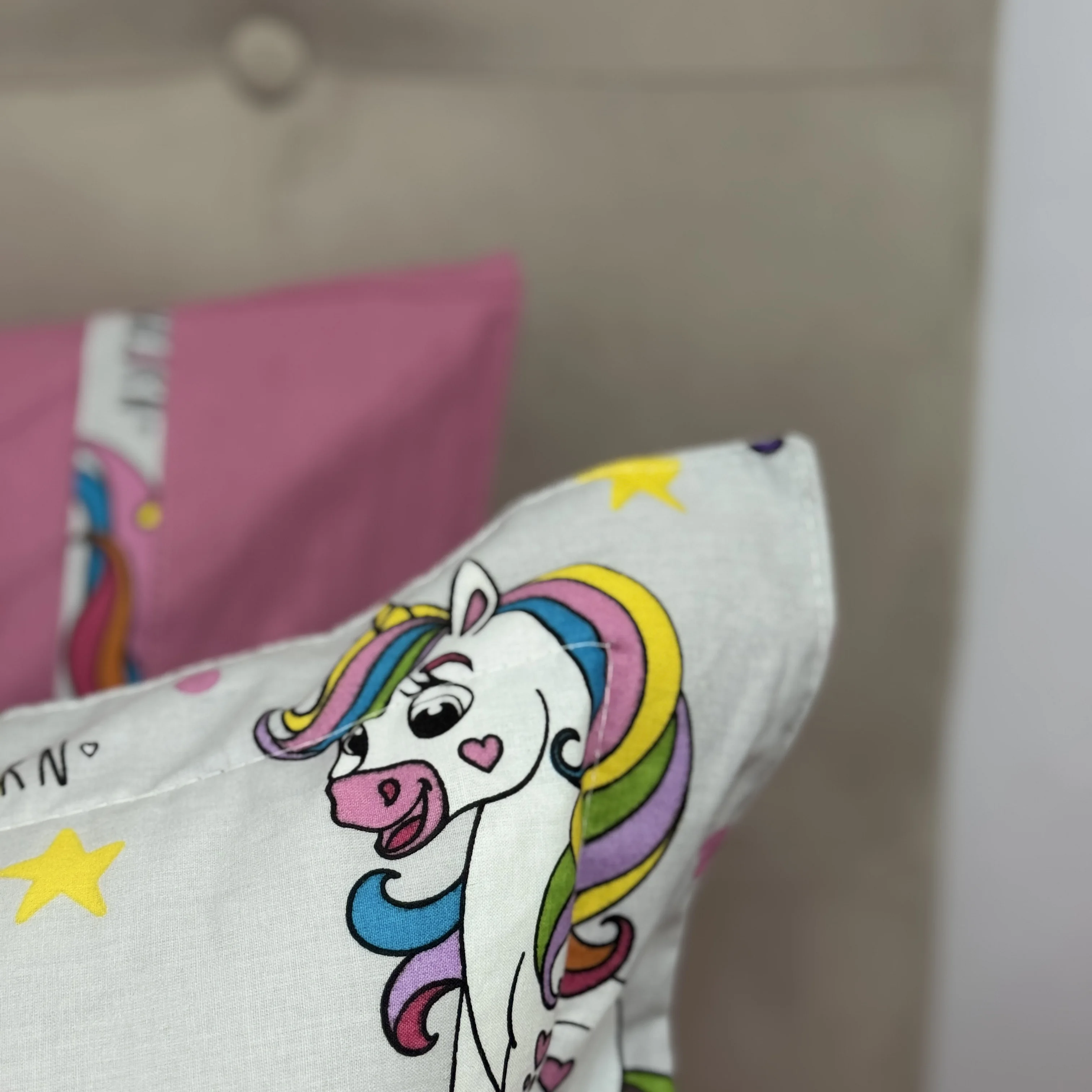Parure housse de couette "Sweet Dreams" 100% coton Oeko-Tex - 1 place
