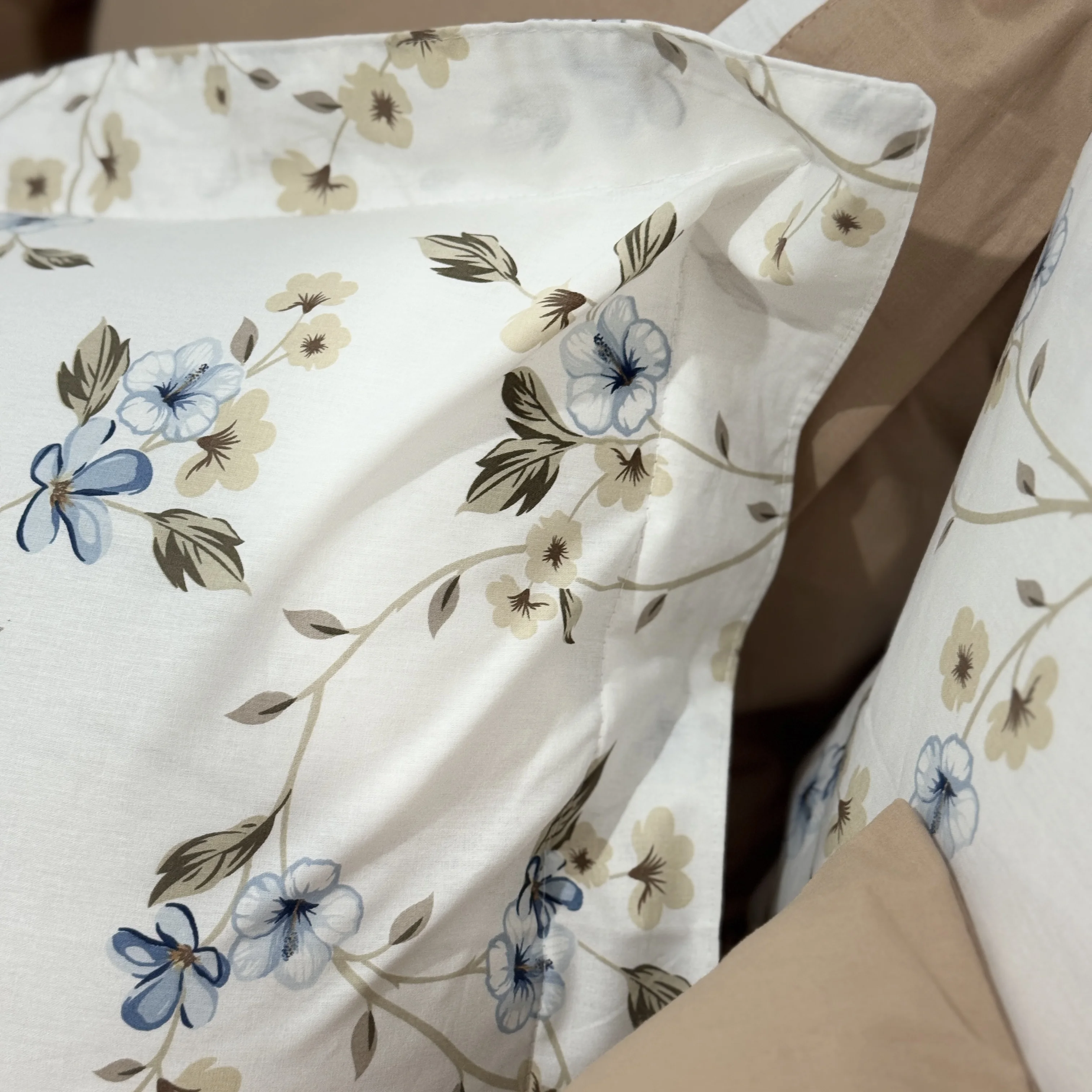 Parure de lit "Silent Garden" 100% coton Oeko-Tex - 1 place