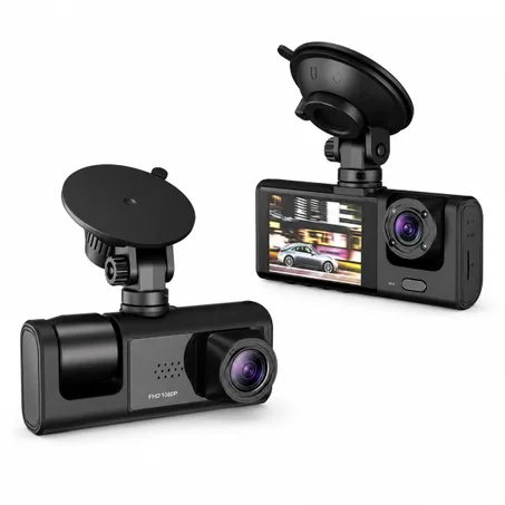 كاميرا مراقبة السيارات (Dash Cam) مزدوجة بدقة FHD 1080P وشاشة عرض