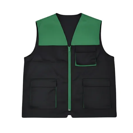 سترة عمل أسود والأخضر بشعارك الخاص