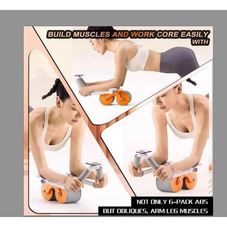 عجلة البطن ذات الارتداد التلقائي (برتقالي و ازرق)