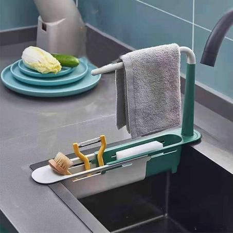 حامل رف تخزين (أخضر)