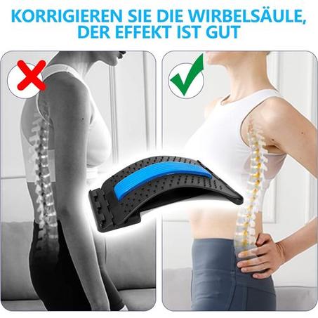 مدلك شد الظهر ، معدات التدليك ، المتوسع السحري ، اللياقة البدنية ، دعم أسفل الظهر ، الاسترخاء ، تخفيف آلام العمود الفقر(ازرق و اخضر)ي