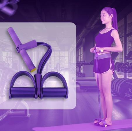 أربطة شد مرنة متعددة الوظائف لتمارين اللياقة البدنية، 4 أنابيب