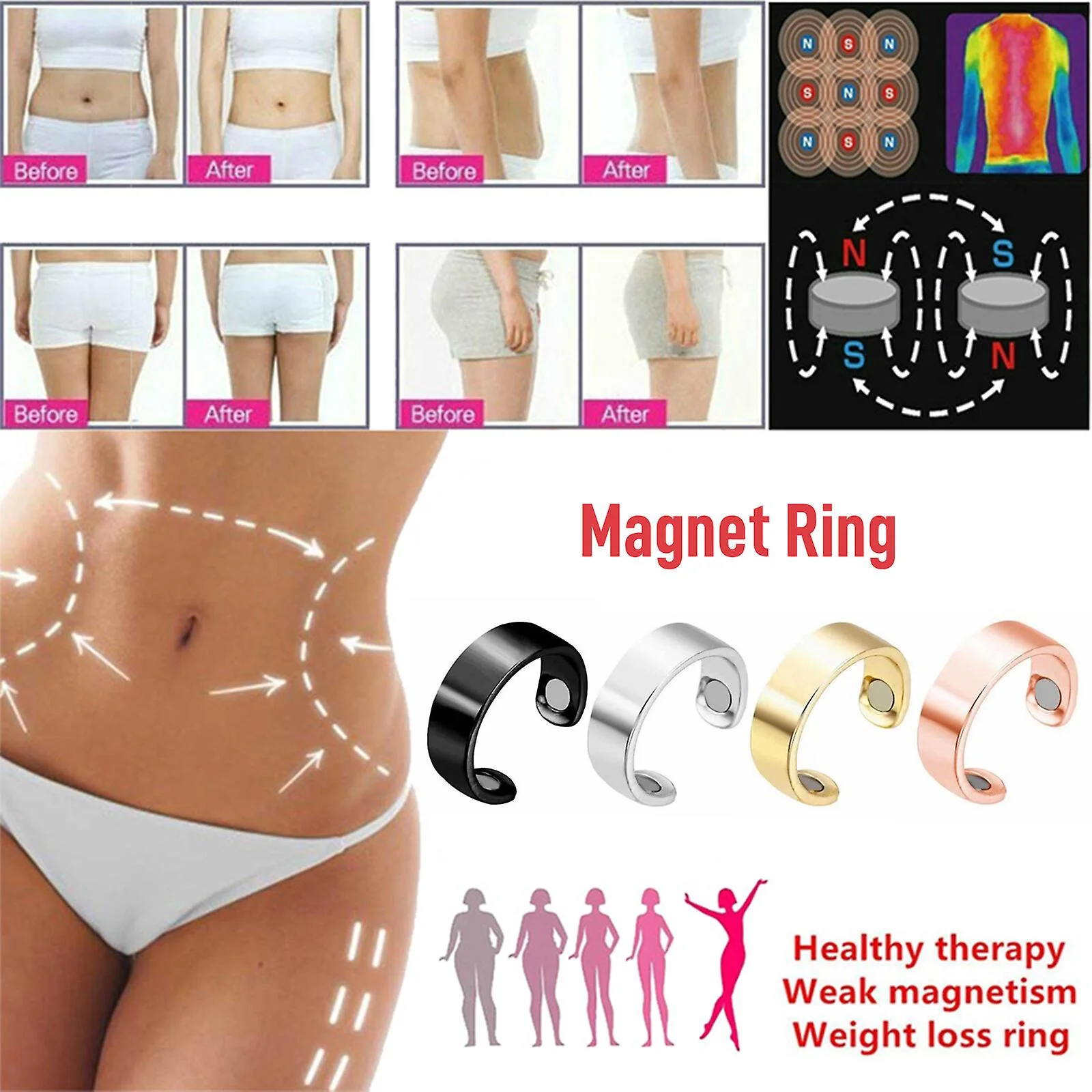 خاتم التحكم في نسبة السكر في الدم فضي