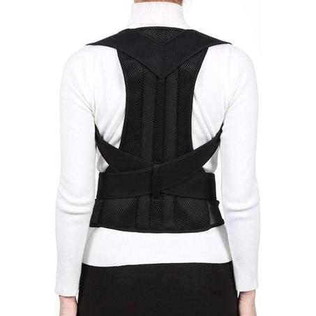 حزام دعم الظهر لتخفيف آلام الجزء العلوي من الظهر - مصحح وضعية الظهر والعمود الفقري والكتف والظهر ودعم أسفل الظهر وتصحيح وضعية الجسم وحزام تقويم العظام للرجال والنساء