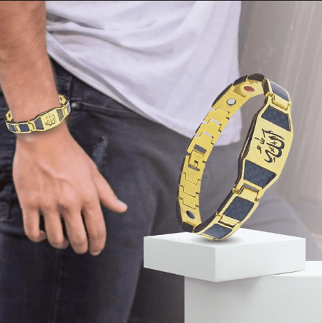 سوار مغناطيسي (اسود و ذهبي)