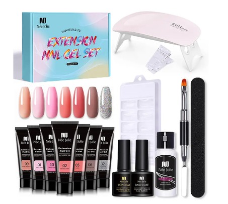 طقم أظافر من الجل متعدد الاستخدامات مع مصباح LED بالأشعة فوق البنفسجية طقم أظافر من الجل متعدد الاستخدامات مع طبقة أساسية وطبقة علوية طقم أظافر من الجل متعدد الاستخدامات بالأشعة فوق البنفسجية