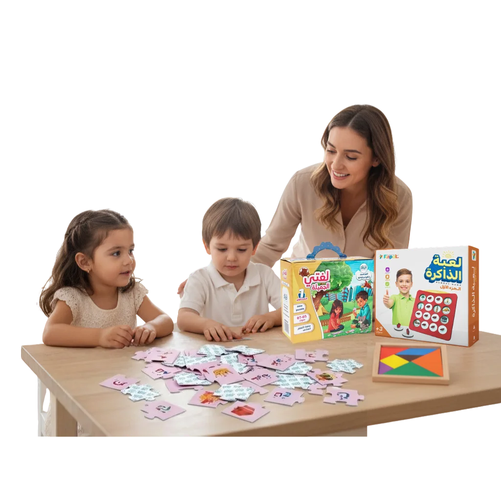 Pack الأنشطة التعليمية للأطفال 3 ألعاب (واحدة هدية 🎁)