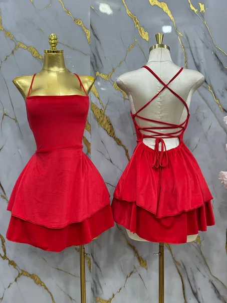 الفستان الأحمر