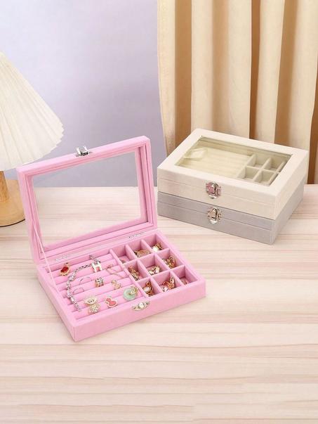 صندوق مجوهرات بطبقة واحدة