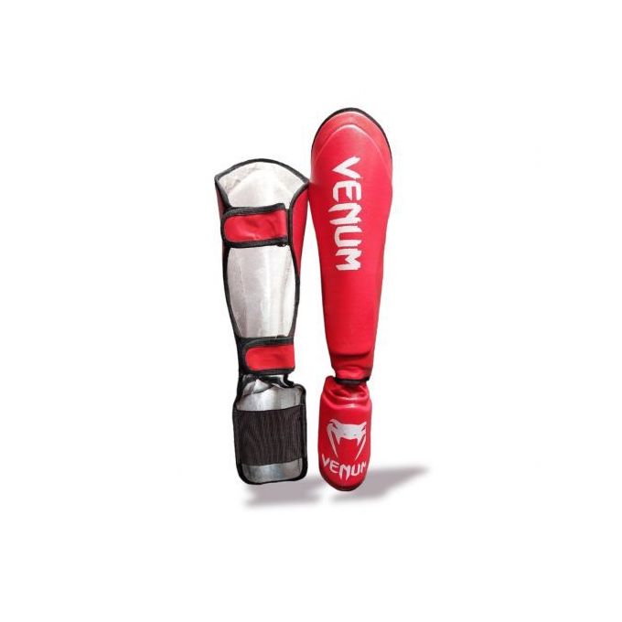 Protège Tibias Pour Adulte Cou-de-Pied Cuir Gel Patins Mma Jambe Pied Muay Thaï Boxe