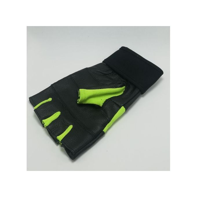 Pakka Gants pour Musculation et cyclisme en Cuir et Daim - Vert