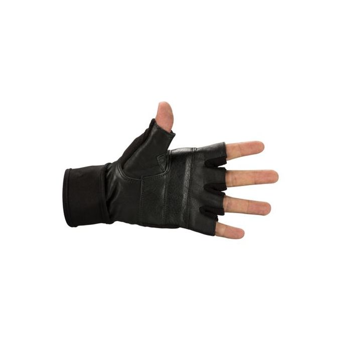 Pakka Gants pour Musculation et cyclisme en Cuir et Daim - Noir