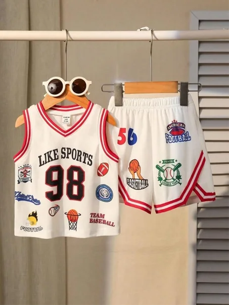 🏀 ​​ طقم للأولاد موضة الصيف 2026 🏀 Basketball