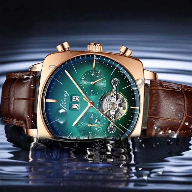 AILANG Watchs chronograph Square Watch Mens