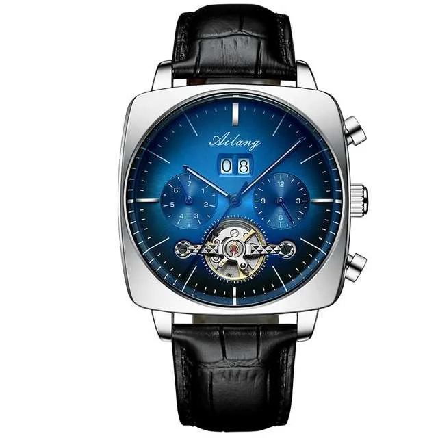 AILANG Watchs chronograph Square Watch Mens