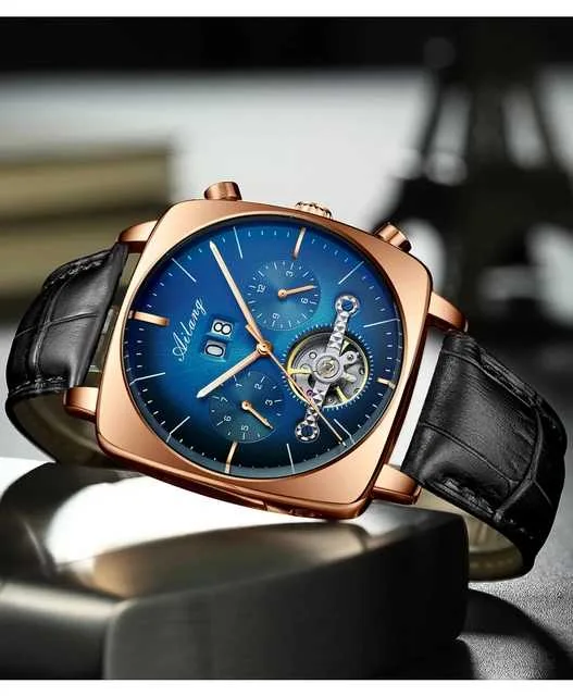 AILANG Watchs chronograph Square Watch Mens