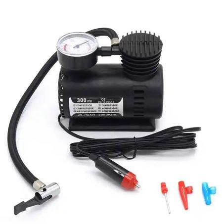 ضاغط الهواء الأتوماتيكي- Compresseur d'air Portable pour voiture, Mini gonfleur de pneus, DC 12V, 300psi