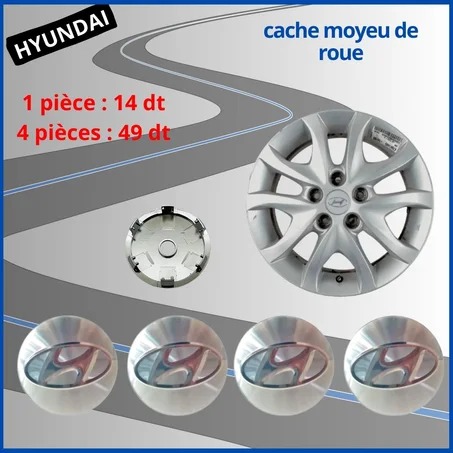 Cache moyeu roue HYUNDAI