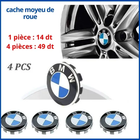 cache moyeu roue BMW