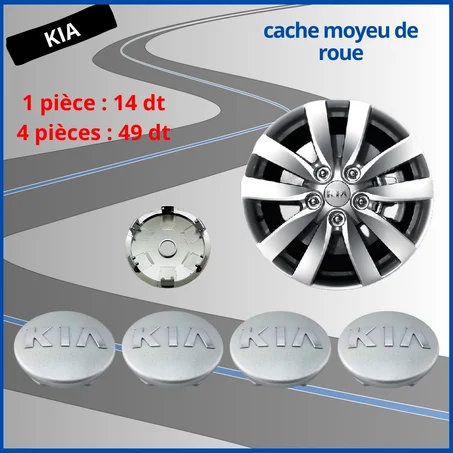 Cache moyeu roue KIA