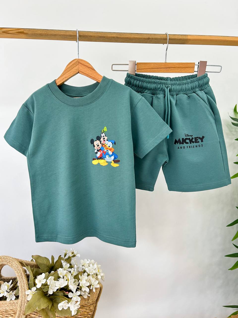ensemble-Mickey mouse  (tricot + short ) (صناعة تركية نوعية ممتازة)