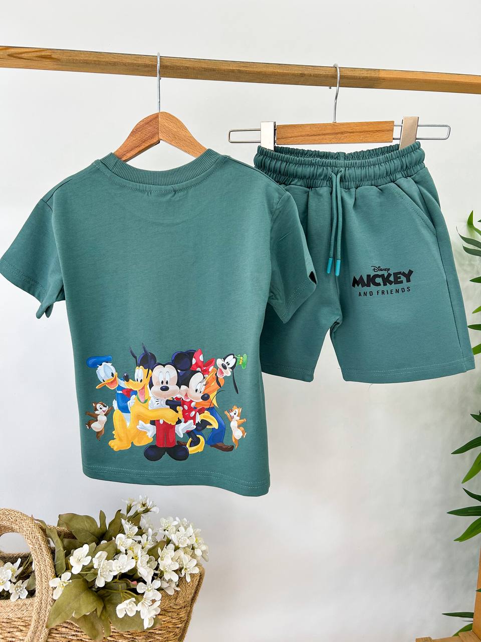 ensemble-Mickey mouse (tricot + short ) (صناعة تركية نوعية ممتازة)