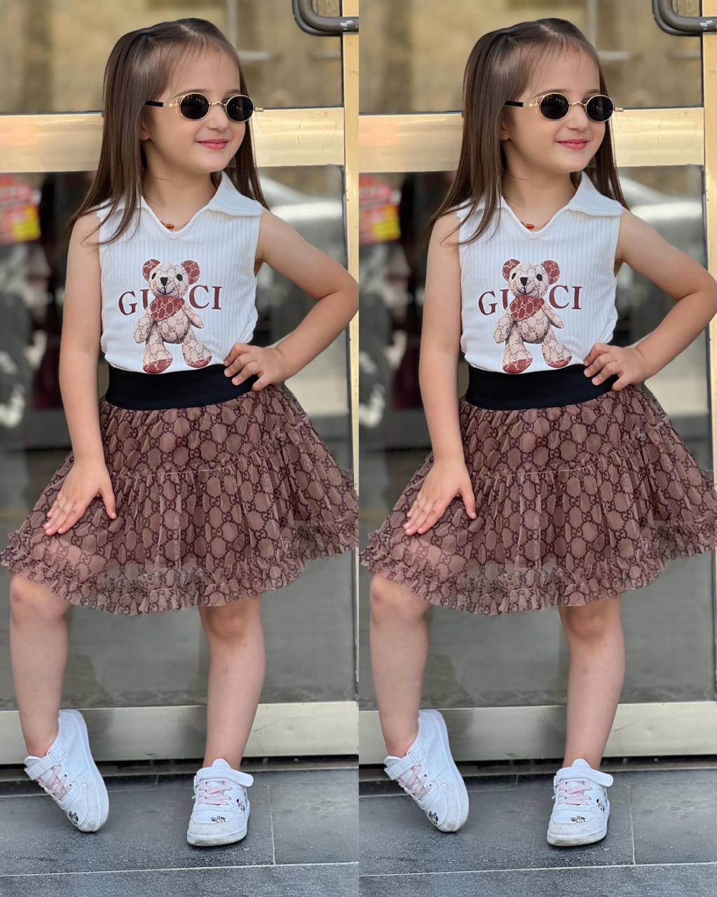 Ensemble gucci 2 pieces (صناعة تركية نوعية ممتازة)  إمكانية فتح الطلبية و معاينتها قبل الدفع