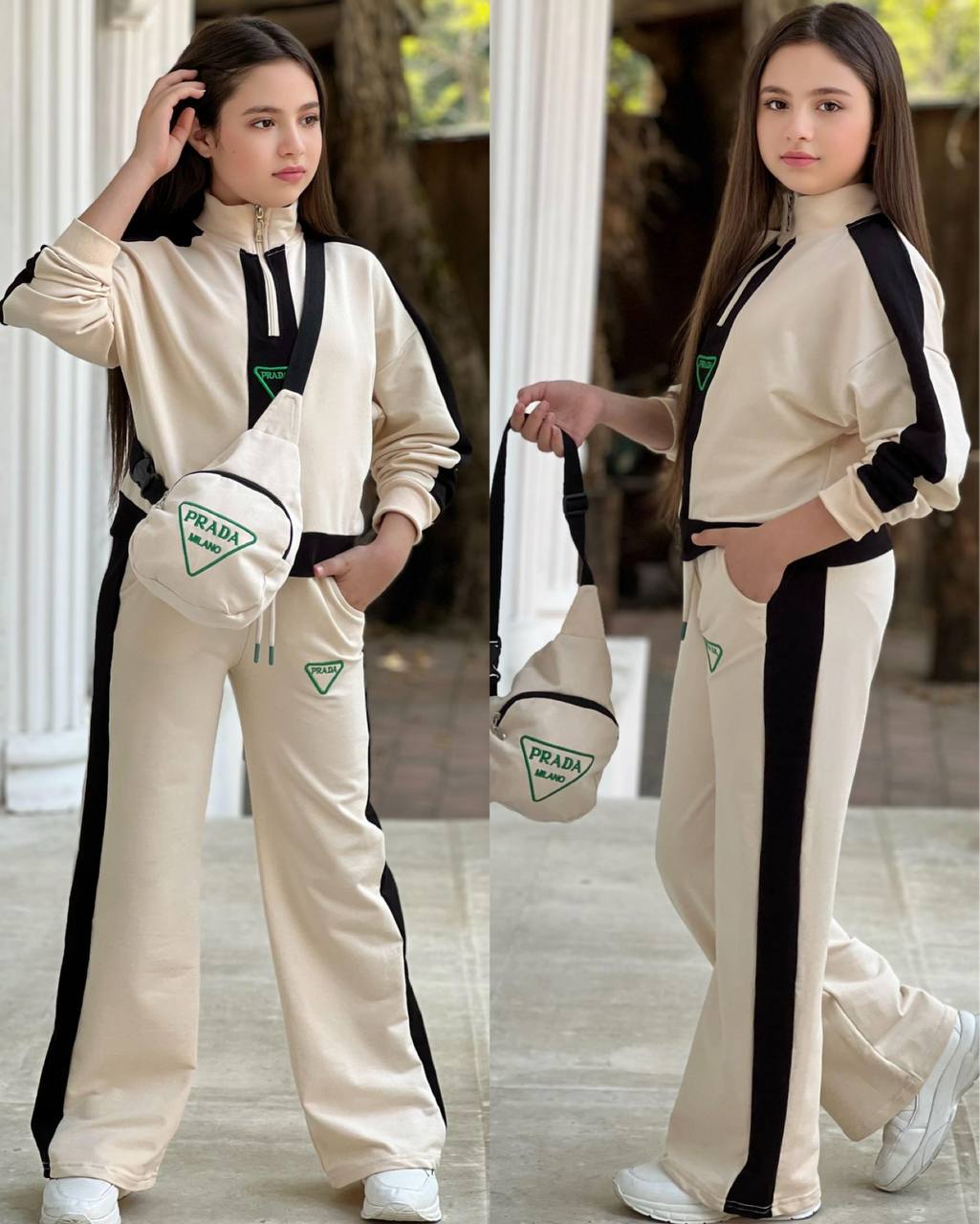 ENSEMBLE  3 PIECES  (سروال + veste +Sacoche )
