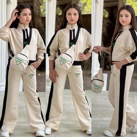 ENSEMBLE  3 PIECES  (سروال + veste +Sacoche )