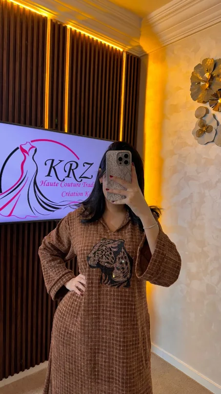 v🦋 جلابة بلمسة فنية وأناقة مختلفة🦋🌼