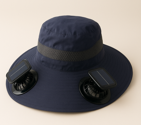Solar Fan Hat – Stay Cool with Sun-Powered Ventilation