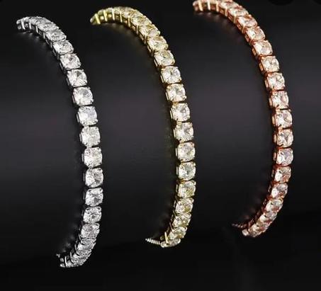 سوار تنس زركونيا مكعب جذاب بصريًا