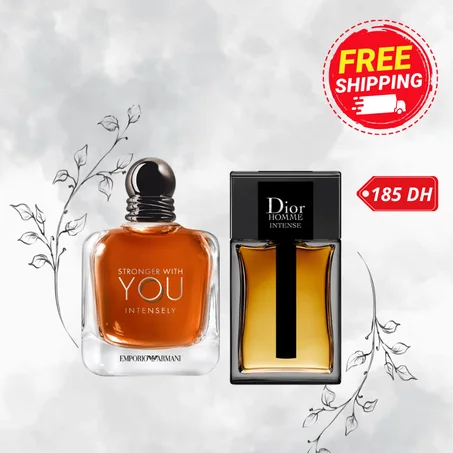 10 ML STRONGER WITH INTENSELY + 10 ML DIOR HOMME INTENSE + DECANT GRATUITE