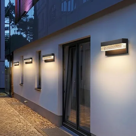 Applique Murale Extérieure Moderne avec Cristal