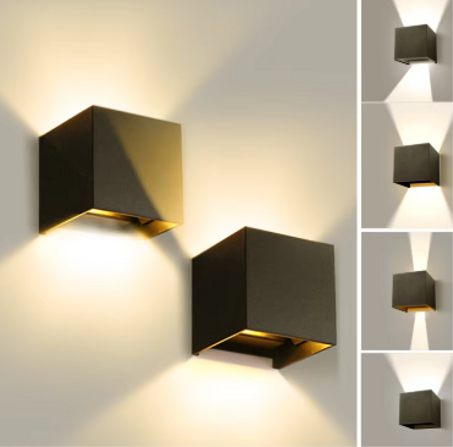 Applique Murale LED  en Anthracite - Éclairage Intérieur et Extérieur