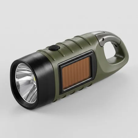 مصباح LED شمسي محمول – كشاف طوارئ قابل للشحن